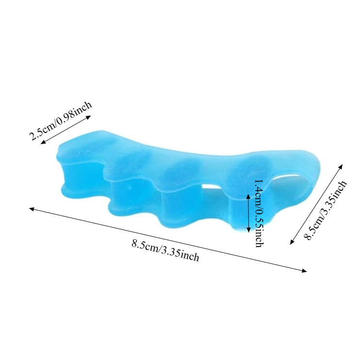 1Pair Silicone Toe Separator Hallux Valgus Corrector Bunion Orthotics Protector Pain Relief Forefoot Pad Sock Foot Care Pedicure