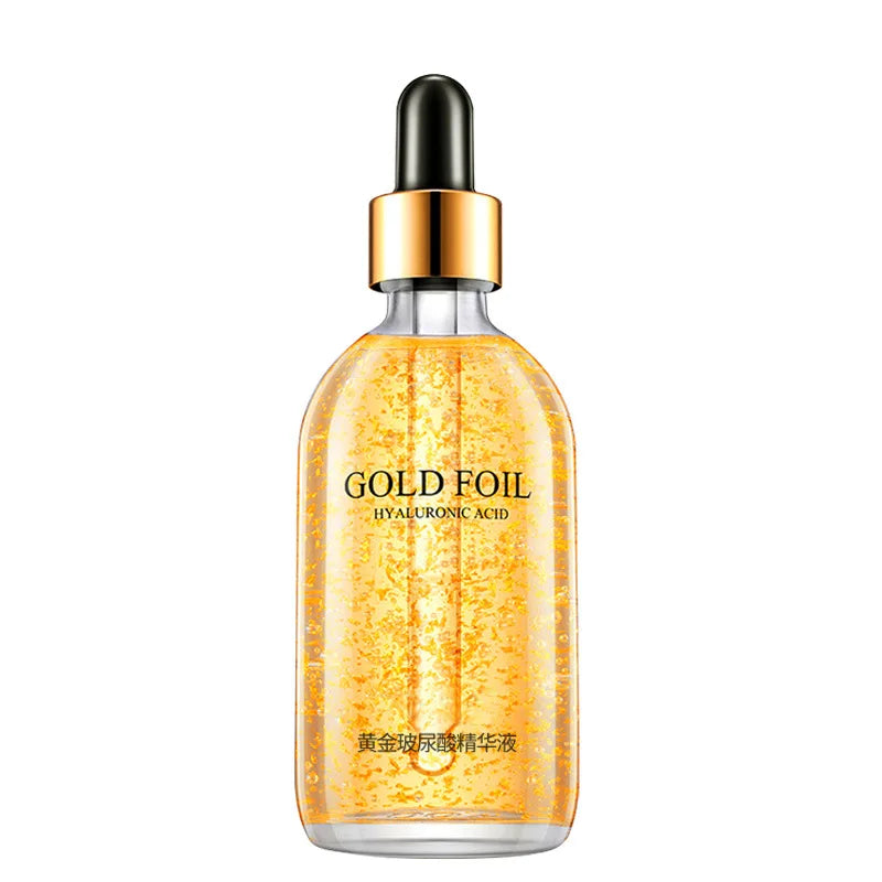 100ml 24k Gold Foil Essence Moisturizing Face Skin Serum Making The Skin Smooth Facial Essence for Dropshipping