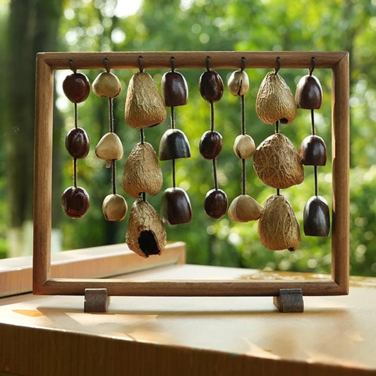 Nut Shell Wind Chimes Meditation Sound Healing Wind Chimes Mindfulness Yoga Bells Spiritual Relaxation Musical Instruments