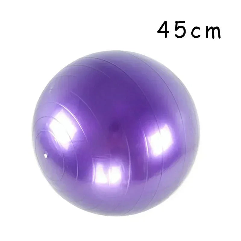 Big Yoga Ball PVC Inflatable Yoga Exercise Ball Thickened Gym Fit Ball Exercise Home Fitness Pilates Sport Balance Ball, 45-85cm