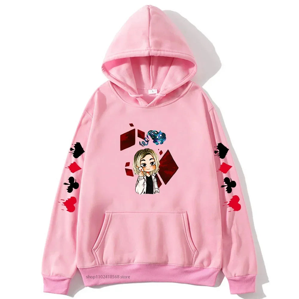 Cute Chishiya Hoodie Alice In Borderland Graphic Sweatshirts Anime Pullovers Men Cartoon Print Streetwear Women Harajuku Casual