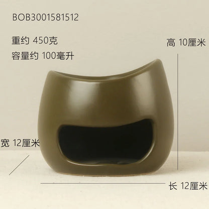 Handmade Ceramic Oil Burner & Wax Melter Speckled Rustic Aromatherapy Diffuser Modern Oil Burner Tealight Wax Melt Warmer