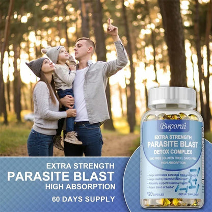 Parasite Blast Detox Complex - Eliminate Parasites, Promote Digestion, Cleanse & Detoxification, Supports Intestinal Health