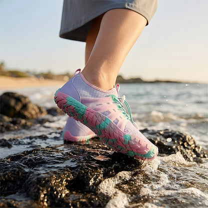 Unisex Water Shoes Quick Dry Breathable Gym Training Footwear Barefoot Beach Shoes Upstream Sneakers For Swimming Fitness