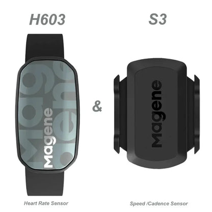 Magene H603 Heart Rate Monitor Split Chest Strap HRM Fitness Tracker Mover Bluetooth ANT Sensor Health App Compatible Zwift