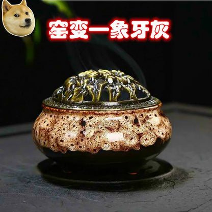 Ceramic Incense Burner Household Incense Kiln Ceramic Incense Burner Sandalwood Box Incense Diffuser Ceramic Incense Burner