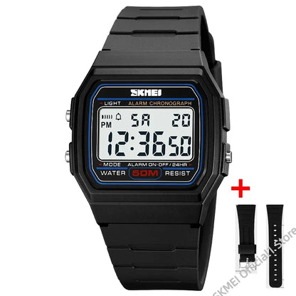 SKMEI Digital Sports Watch for Men Waterproof Chrono LED Display Date Week Mens Wristwatches Military Clock reloj hombre 2042