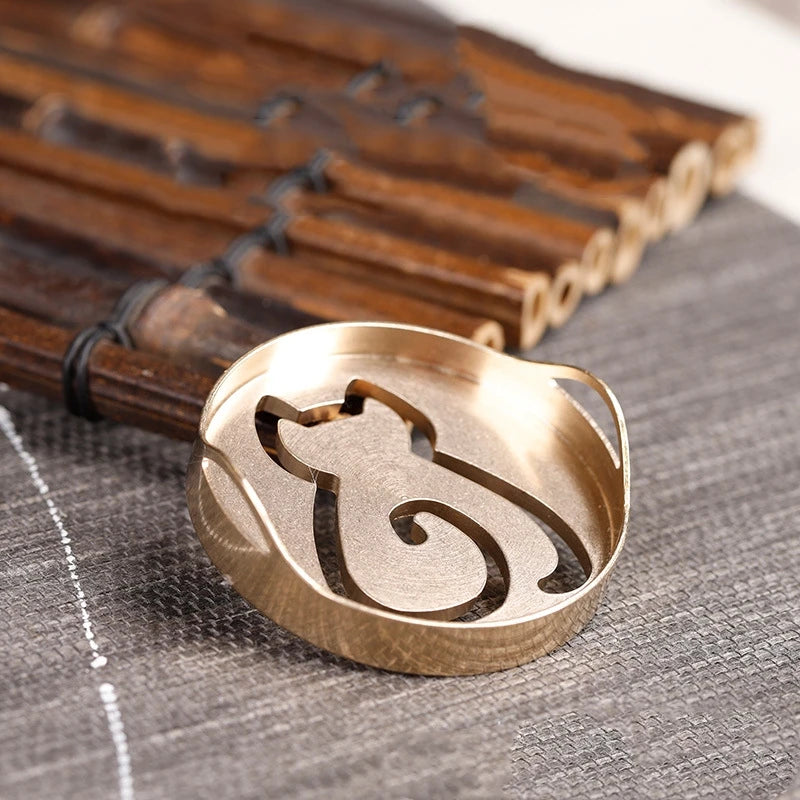 Pure Copper Incense Seal Incense Products Tools DIY Household Indoor Play Incense Tuo Incense Ash Incense Mold Supplies Entry