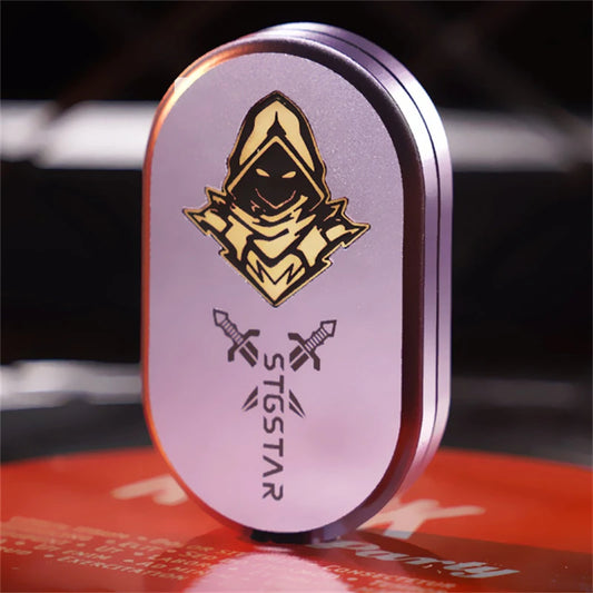 Cool Assassin Pattern EDC Fidget Slider Alloy Mechanical Fidget Toys Creative Stress Relief Toy ADHD Tool Relaxation Gadget