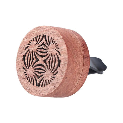Wooden Car Air Freshener Vent Clip Aromatherapy Essential Oil Diffuser For Car Auto Interior Decor