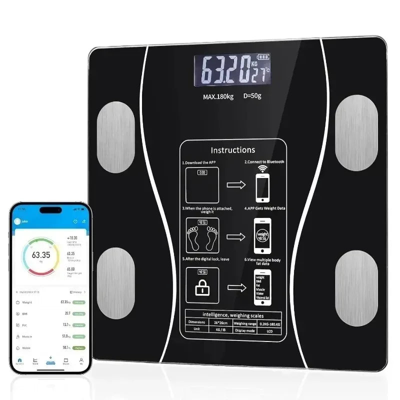 Intelligent body fat scale Weight loss special electronic scale Weight scale Household accurate small body scale Weight