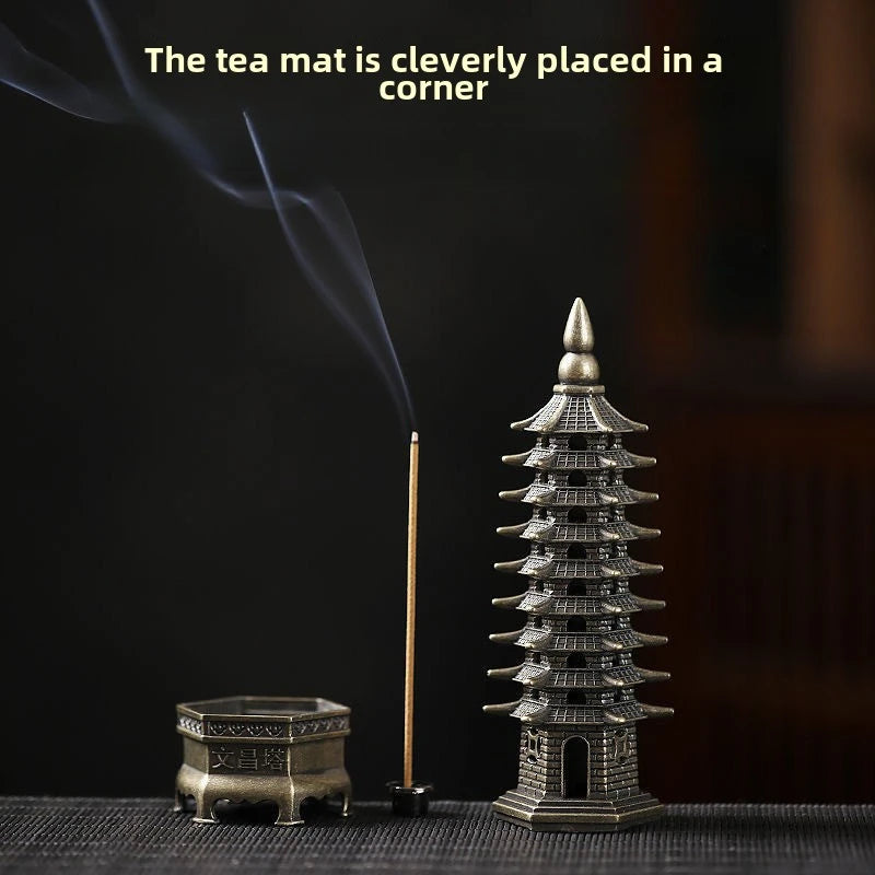 Feng Shui Vertical Incense Burner 3D Model China Wenchang Pagoda Home use incense burner holder Home Decoration Metal Handicraft