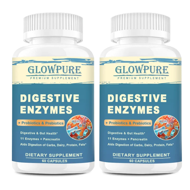 Digestive Enzyme Supplement with Prebiotics & Probiotics - Supports Nutrient Absorption | Gut Health Promotes Digestion | Immune