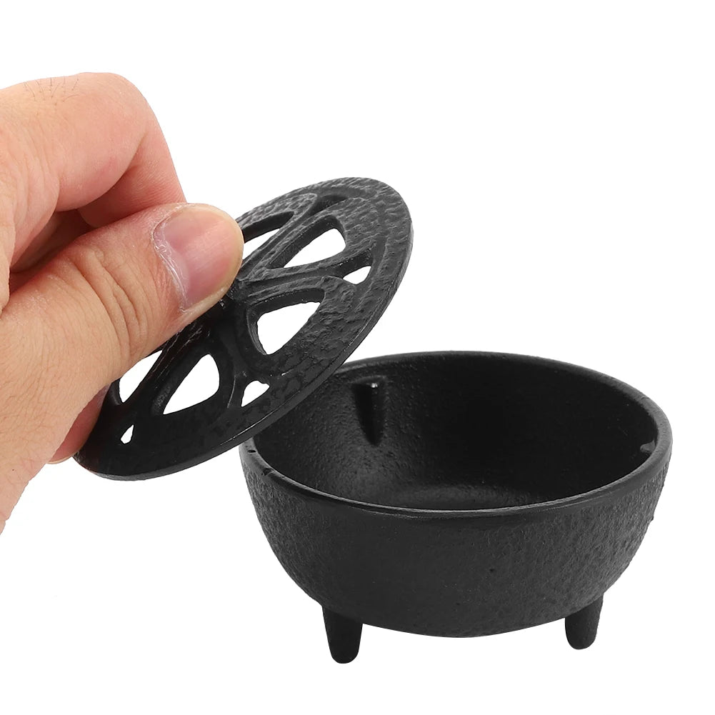Cast Iron Lotus‑Shaped Incense Aromatherapy  for Home Decoration Bathroom Bedroom Home decoration Incense Container