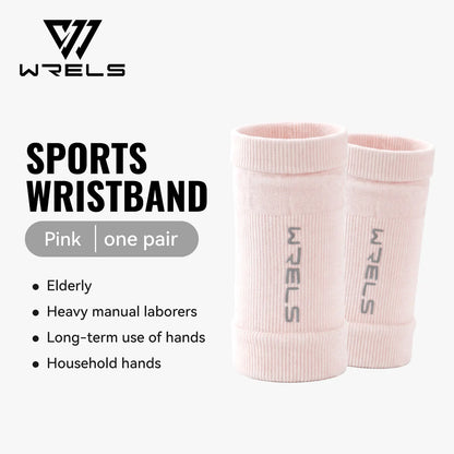 WRELS 1 Pair Compression Wrist Sleeves Half Finger Gloves with Thumb Hole Wrist Support Palm Wrap for Gym Fitness Weightlifting