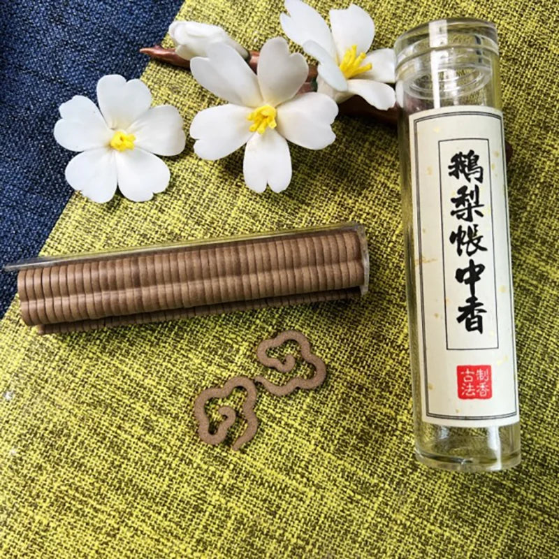 XiaoXiangyun Incense Coil Long-lasting Fragrance Meditation Incense Coil Pure Natural Coil Incense Mini Incense Burner Incense