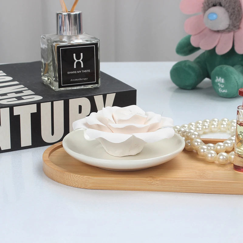 Exquisite Handmade Ceramic Flower Diffuser for Aromatherapy and Decoration