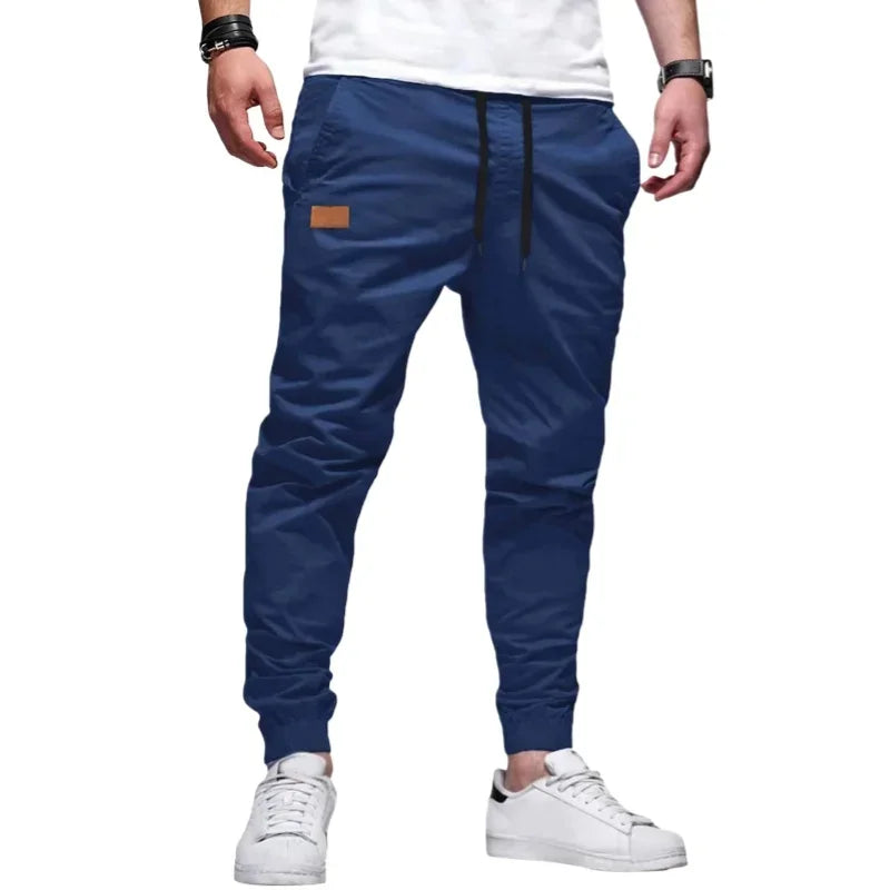 Men Casual Cargo Pants Elastic Sport Jogging Sweatpants Breathable Gym Running Trousers Fitness Joggers Man Clothing Streetwear