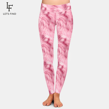 New High Waist Flower Printed Women's Leggings Sports Tight Pants High Quality High Elasticity Slim Fit Tight Pants