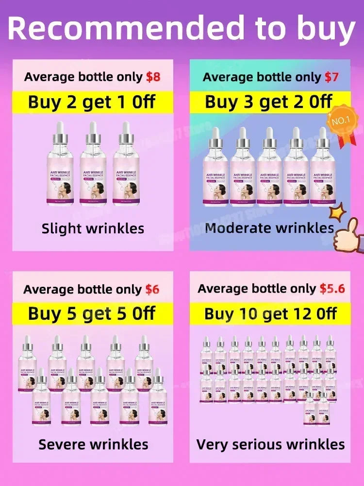 Anti-wrinkle Oil-control Serum for Anti-aging Face Neck Forehead Wrinkles Fade Fine Lines Removal Firming Skin Care Product