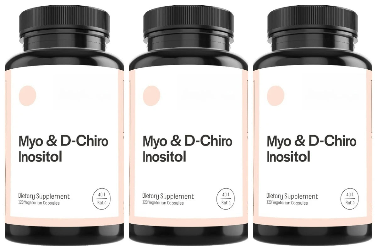 Women Myo & D-Chiro Inositol Capsule Daily Nutrition Supplements for Hormonal Balance and Ovarian Health Support 120 Count