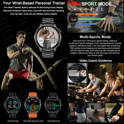 New Outdoor Adventure Tactical Smart Watch Built-in GPS Offline Map 4GB RAM Compass Altimeter Men Fitness Exercise Smart Bracele