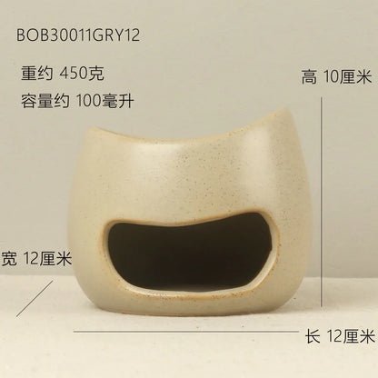 Handmade Ceramic Oil Burner & Wax Melter Speckled Rustic Aromatherapy Diffuser Modern Oil Burner Tealight Wax Melt Warmer