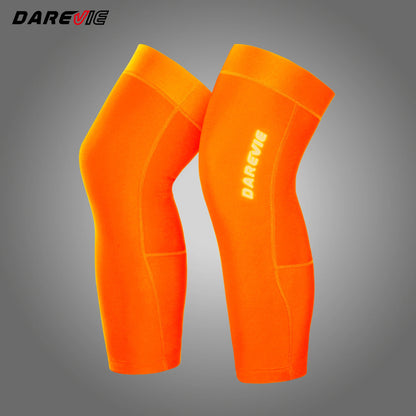 DAREVE Cycling Leg Warmers Winter Keep Thermal Anti Slip Cycling Leg Man Anti UV Moisture Wicking Quick Dry Cycling Leggings