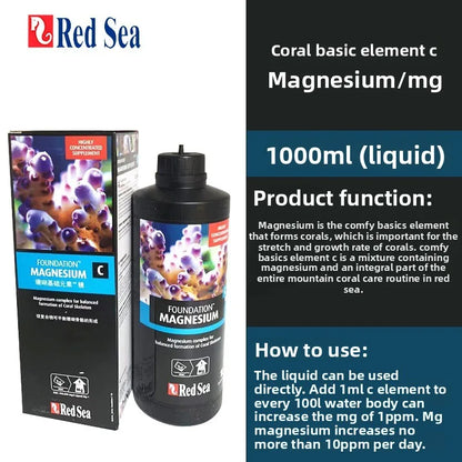 RedSea Coral Reef Essential Elements-Calcium Magnesium KH Strontium Iron Supplement for SPS/LPS-Aquarium Trace Minerals Additive