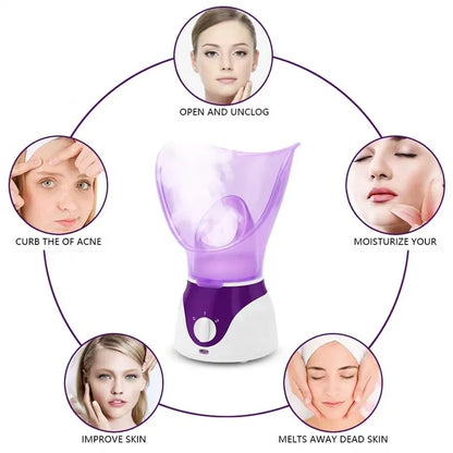 Nose Steam Inhaler Face Steamer Facial Heating Sprayer Portable Nasal Mist Humidifier Facial Steamer Face Care Skin Humidifier