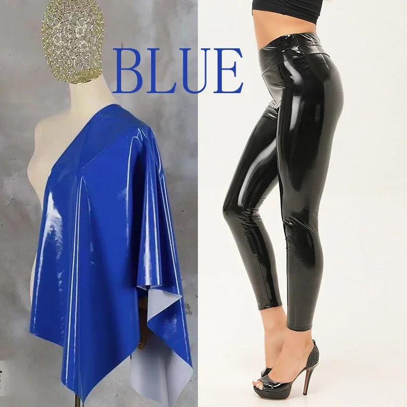 Women PU Leather Seameless Leggings Women High Waist Faux Leather Bodycon Pencil Pants Stretch Wet Look PVC Trousers Custom