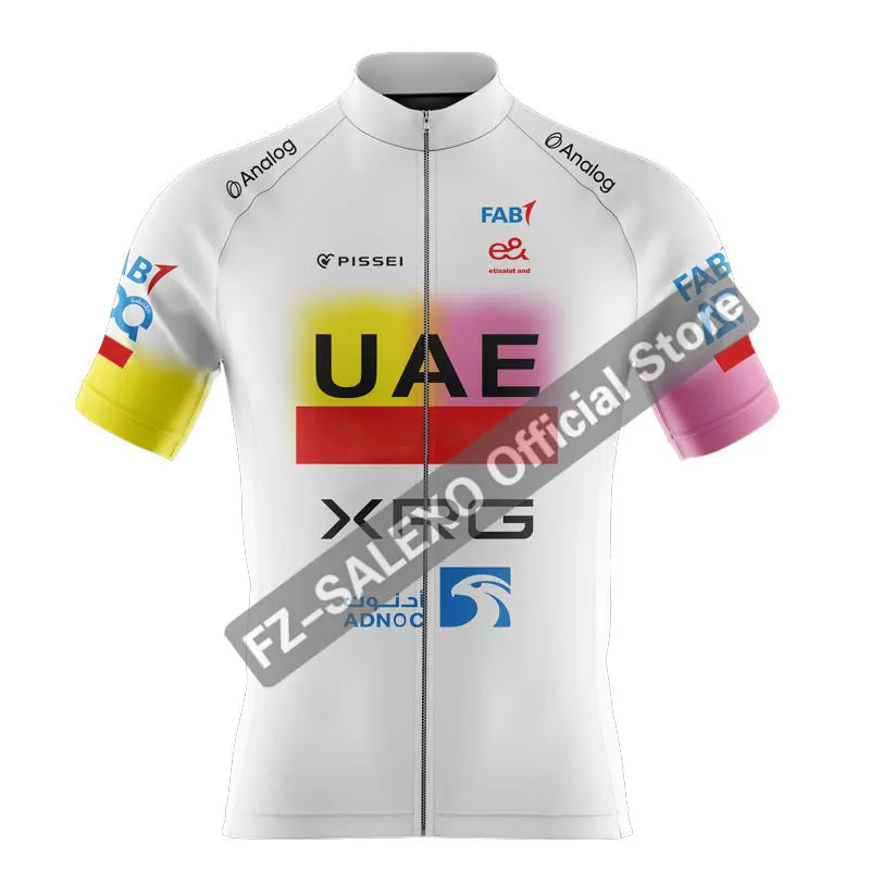 Men's New UAE Cycling Jersey Sets Summer Short Sleeve Mtb Ropa Ciclismo Bicycle Clothing Bike Shirts Bicycle Cycling Clothing