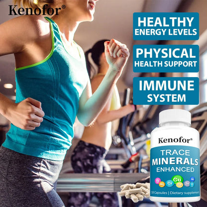 Multimineral Supplement Complex with Copper,  Zinc, Selenium, Boron for Immune, Skin,  Bone, Support - 120 Capsules