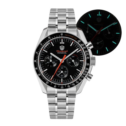 New Mechanical Quartz Watches VK63 Chronograph Sports Watches Bubble Sapphire Ar Waterproof Luminous Watches