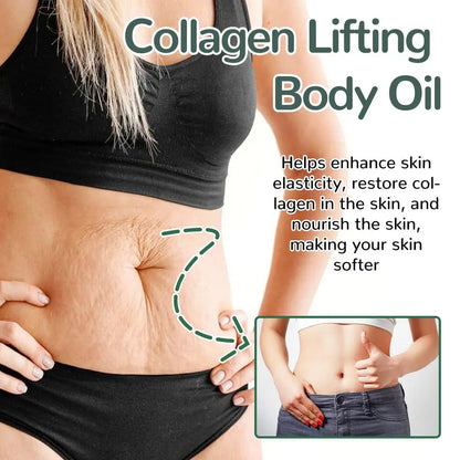 100g Collagen Firming Body Oil Deep Hydration Firming Excess Fat Whole Body Skin Improve Elasticity Massage Essential Oil