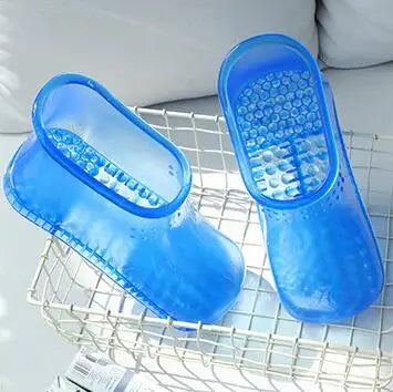 2023Women Foot Soak Bath Therapy Massage Shoes Relaxation Ankle Boots Acupoint Sole Portable Home Feet Care Hot water