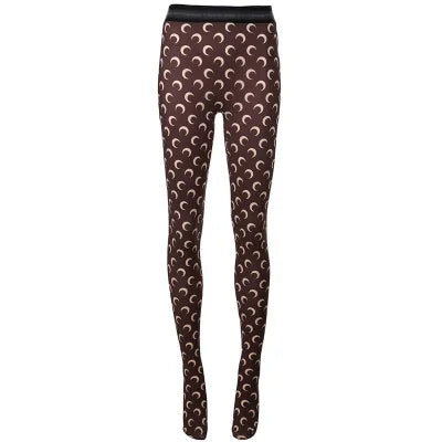 Moon Print Sports Leggings Trousers Elastic Slimming Casual Wear Outdoor Indoor ular Long Pants Thin Material Fem