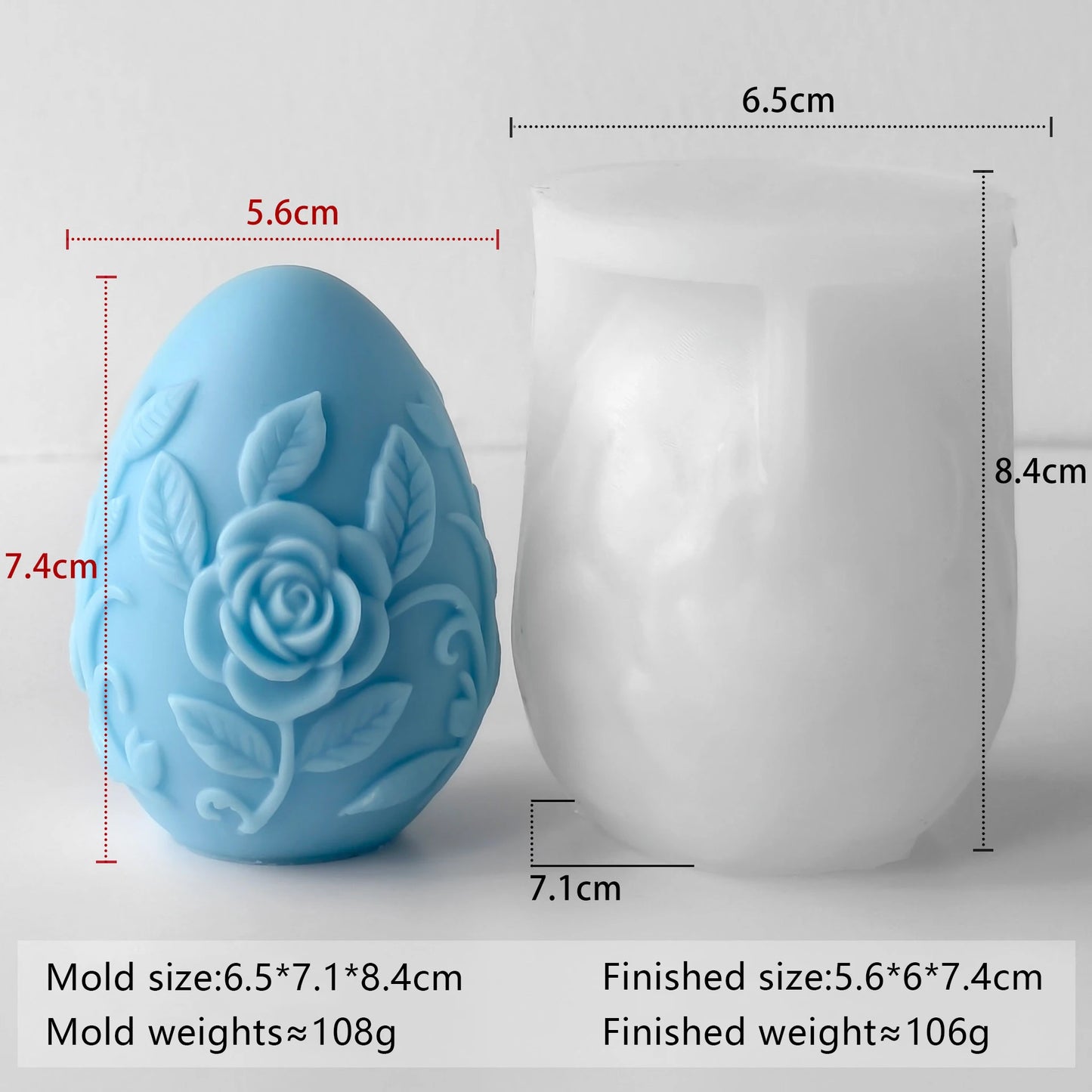 Easter Egg Candle Mold DIY Aromatherapy Scented Wax Custom Egg Silicone Mold Handmade Craft Home Decor Gift Making