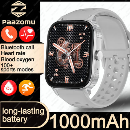 2026 2.04-inch Ultra Smart Watch For Men Women 1000mAh High Capacity Battery Outdoor Sports Fitness Health Monitoring Smartwatch