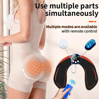 EMS Muscle Stimulator Device - Wireless Butt Trainer Body Shaper with 29 Levels 8 Modes Dual Channel Rechargeable for Fitness