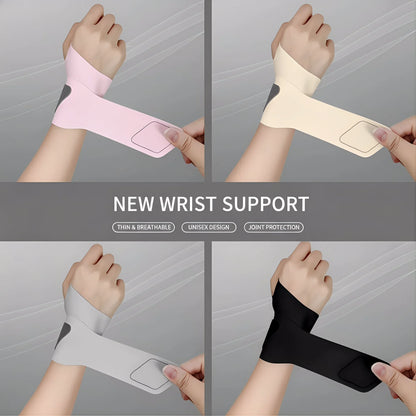 Ultra Thin Fixed Spandex Sport Wrist Guard Brace for Wrist Sprain Tendonitis with Fastener Tape Fitness And Sports Wrap Joint Su