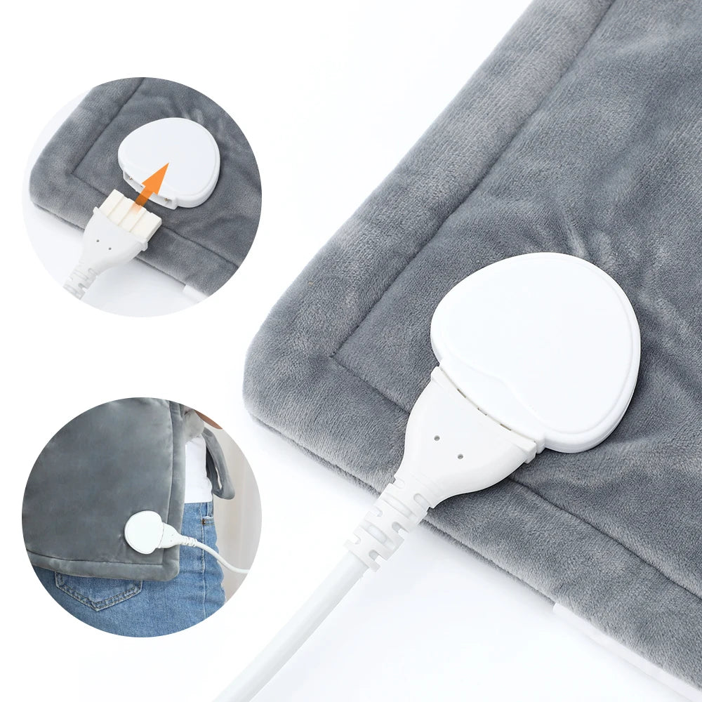 Full Back Heating Pad Washable 10 Temperature Ajustable for Office Car Home Relaxation Winter Thermal Shoulder Shawl Warmer Mat