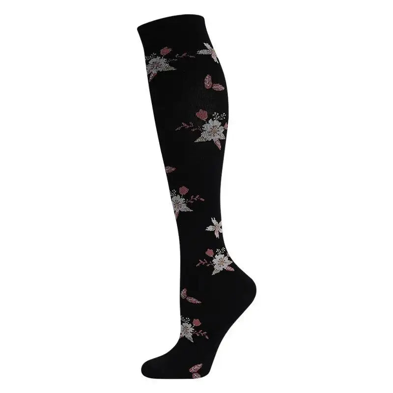 Compression Socks Sports Outdoor Running Jump Rope Yoga UNISEX Calf Pressure Socks Stockings Compress Nylon