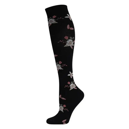 Compression Socks Sports Outdoor Running Jump Rope Yoga UNISEX Calf Pressure Socks Stockings Compress Nylon