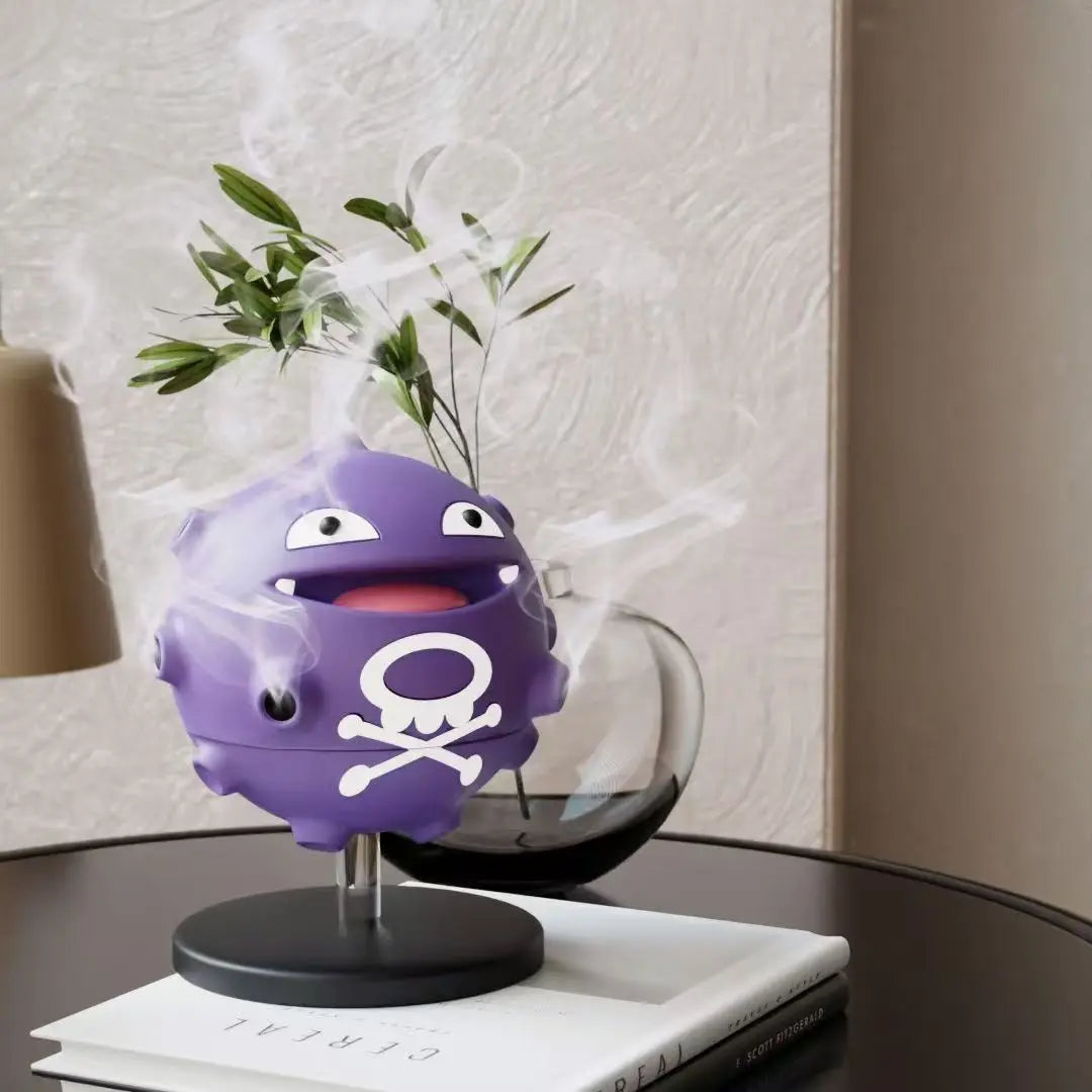 Anime Pokemon Mosquito Coil Tray Koffing Indoor Incense Holder Desktop Ashtray Holder Aromatherapy Sandalwood Plate Holder Decor