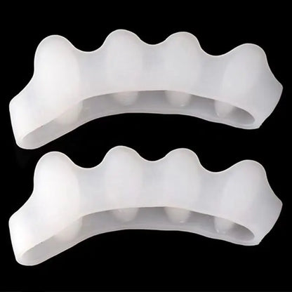 1Pair Silicone Toe Separator Hallux Valgus Corrector Bunion Orthotics Protector Pain Relief Forefoot Pad Sock Foot Care Pedicure