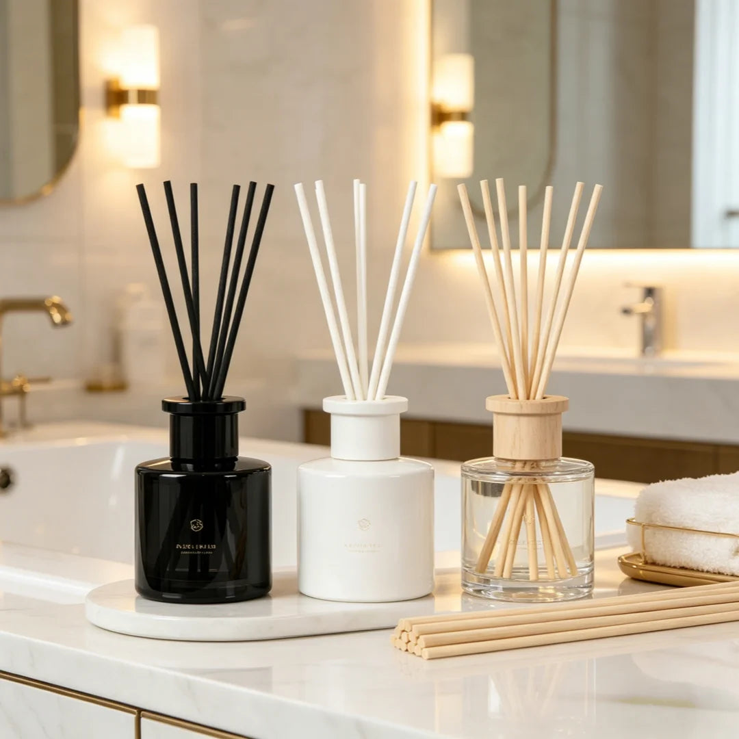100pcs Black White Diffuser Sticks 3mm 30cm Long  Aromatherapy Diffuser Sticks for Essential Oils Absorption And Dispersion