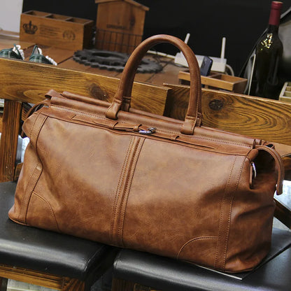 Retro Fashion Men's Handbags Travel Totes Crossbody Bag Large Capacity Luggage Bags Men Luxury Design Handbags Fitness Bag Male