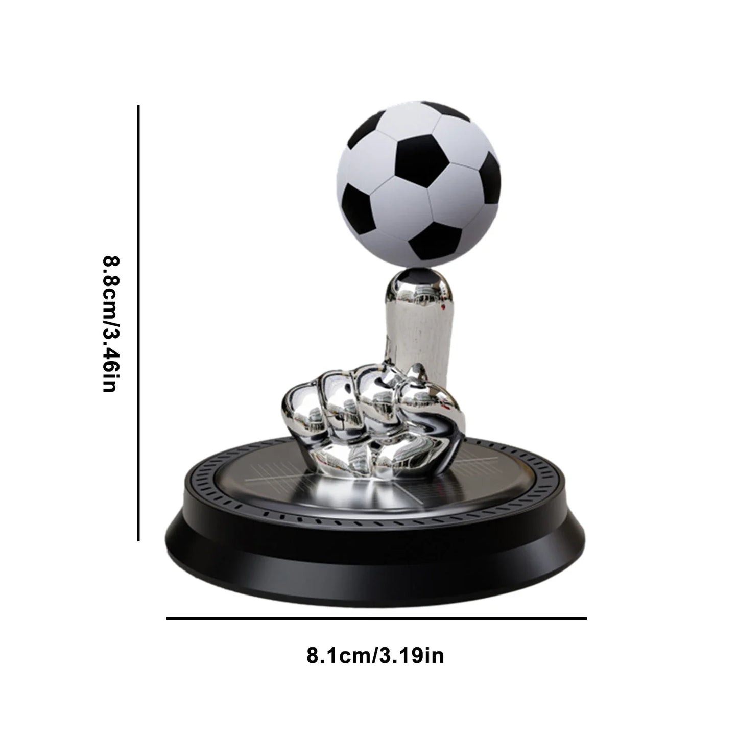 Solar Car Fragrance Finger Football Car Air Freshener Automatic Rotating Floating Ball Auto Interior Home Aromatherapy Diffuser