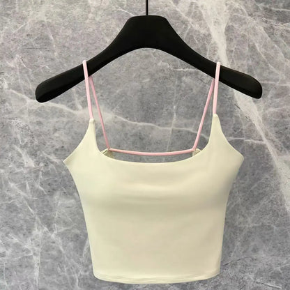 Yoga suit, camisole, vest, women's new style with chest cushion, Pilates summer sexy fitness bra